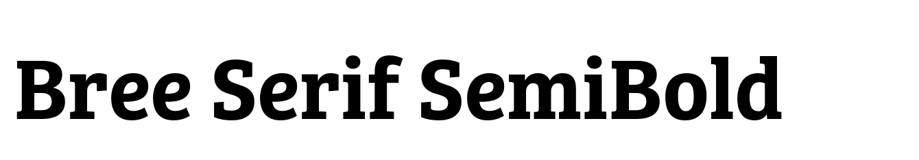 Bree Serif SemiBold
